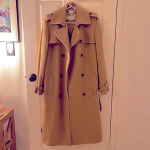 Barbour Camel Double Breasted Coat